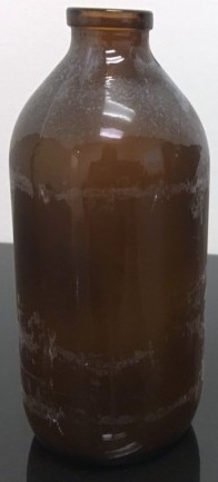 500ml amber serum bottle vials - before rinsing